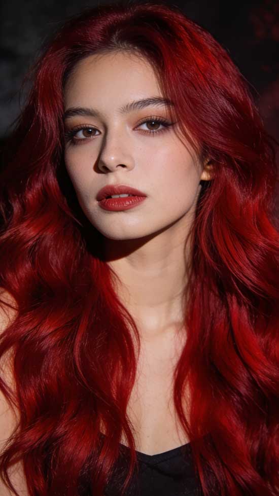 21 Bold Halloween Hair Color Ideas with Red, Burgundy, and Cherry Tones 1 Halloween hair color ideas