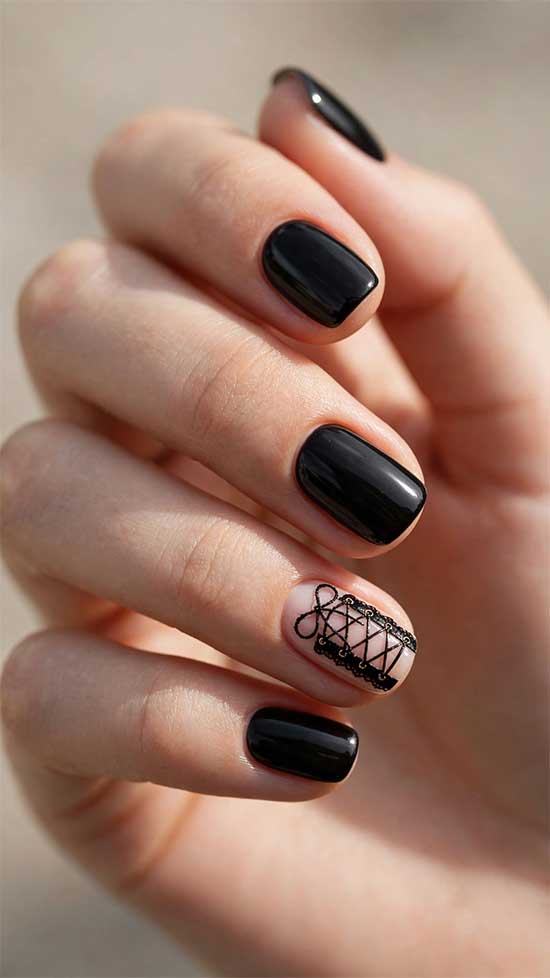 Gothic Corset Lace-Up Nails