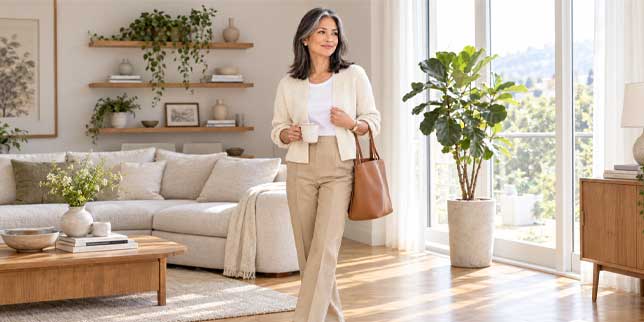 How to wear a cardigan after 50
