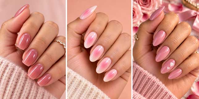 pink nail designs