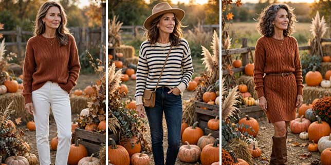 pumpkin patch outfits for women over 50