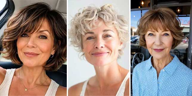 short haircuts for women over 50