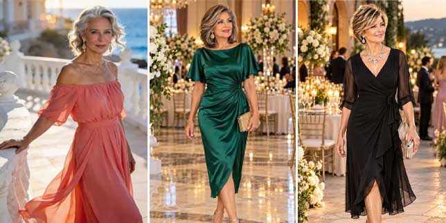 wedding guest dresses for women over 50