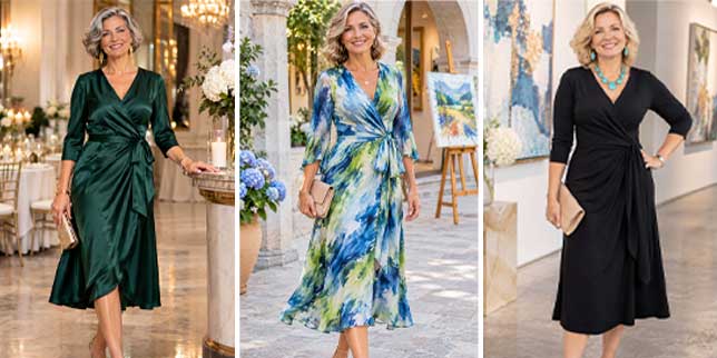 wrap dresses for women over 50